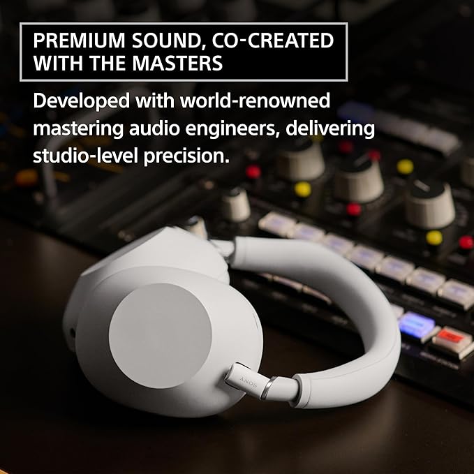 Sony WH-1000XM6 Wireless Noise Canceling Headphones | Premium Studio-Quality Sound with HD NC Processor QN3, 12 Microphones & Adaptive Noise Cancellation | Bluetooth Over-Ear Headphones – Black