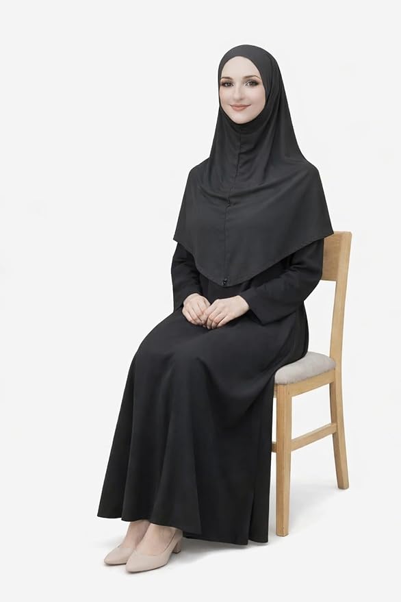 Premium Stitched Jersey One-Piece Instant Hijab for Women | Ready-to-Wear No Pins Needed Hijab | Comfortable Stretchable Modest Wear Scarf