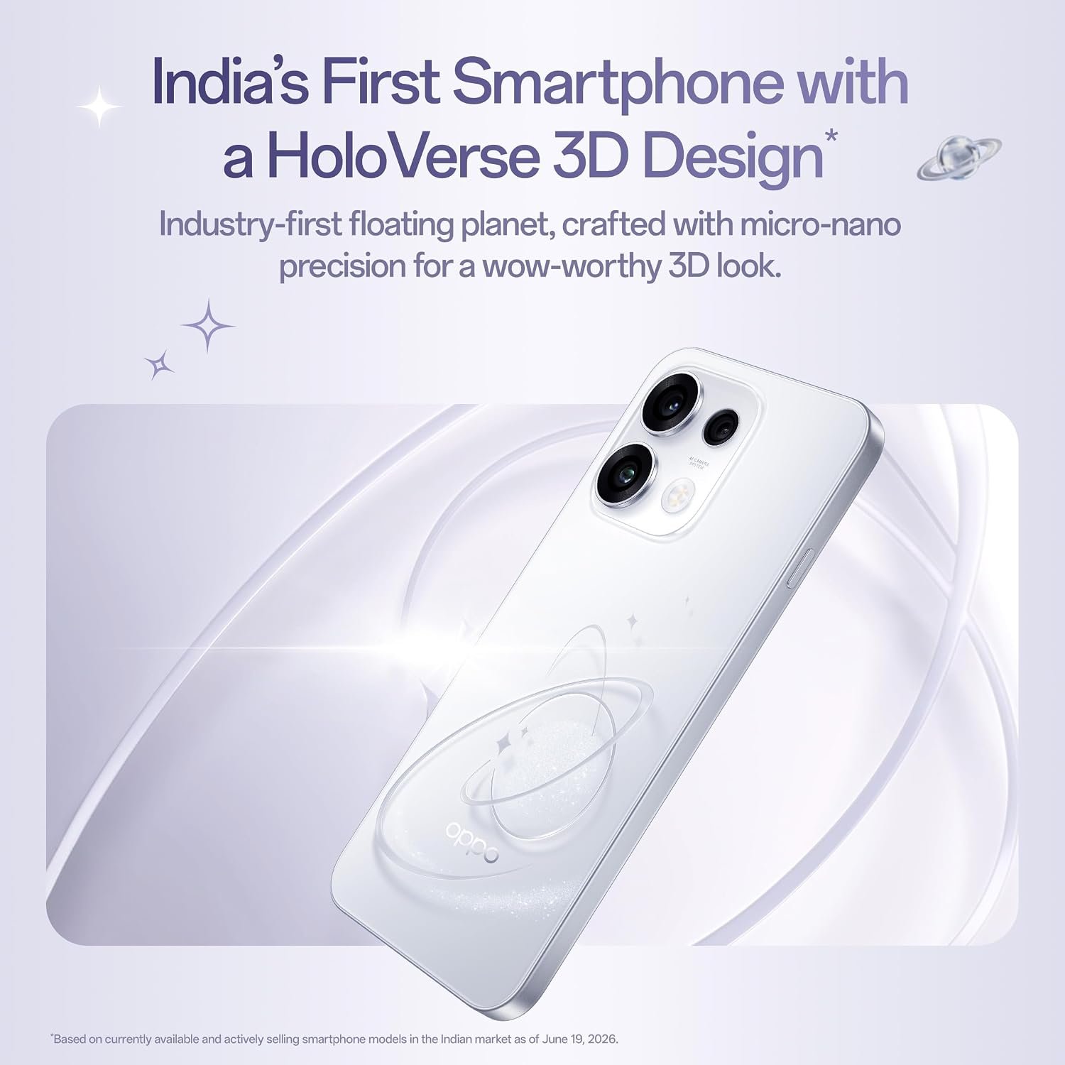 OPPO Reno16c 5G Starry White 8GB 256GB | 50MP 3.5X Telephoto Camera | 7000mAh Battery